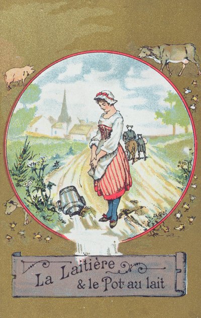 La Laitière et le Pot au lait - French School