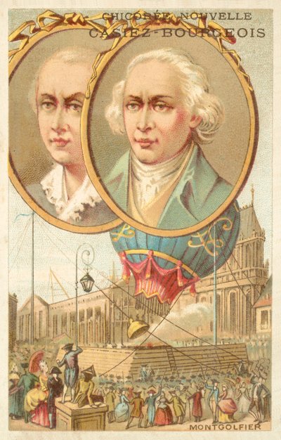Les frères Montgolfier - French School