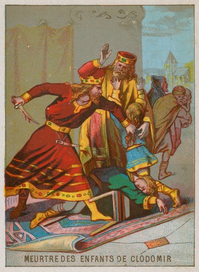 Le meurtre des enfants du roi Clodomir - French School