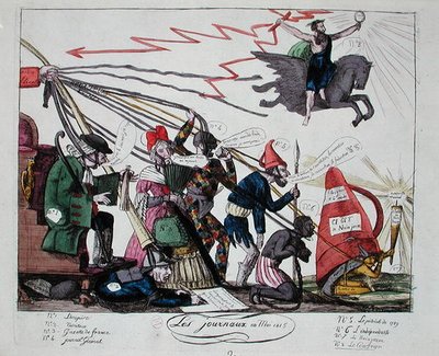 Les journaux de mai 1815 - French School