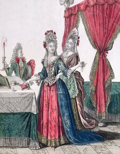 La Nuit, Dame se couchant, 2e moitié du XVIIe siècle - French School