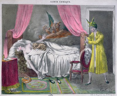 Le Cauchemar, gravé par Langlume - French School