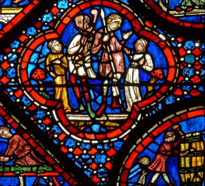 Fenêtre de Noé : une paire de nephilim - French School