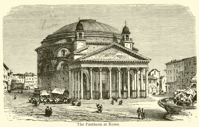 Le Panthéon à Rome (gravure) - French School