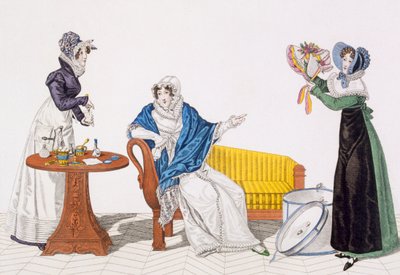 Le remède parfait ou, Le chapeau de Longchamp, planche 113 de Le Bon Genre, début du 19e siècle - French School