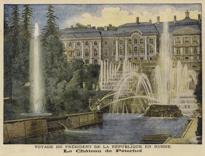 Le Palais de Peterhof, Saint-Pétersbourg, Russie - French School