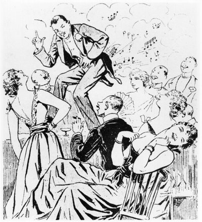 Le Pétomane, illustration pour Paris qui rit de Le Ventomane, monologue comique par E. Grenet-Dancourt, Paris, 1893 - French School