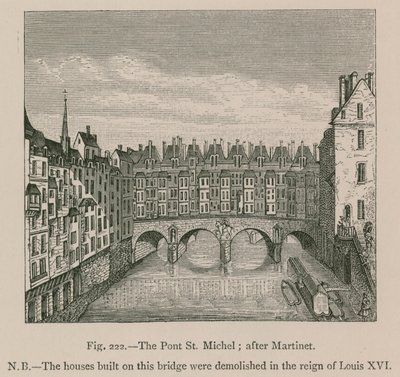 Le Pont St. Michel; d