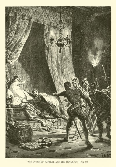 La Reine de Navarre et le Huguenot - French School