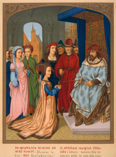 La reine de Saba devant Salomon - French School