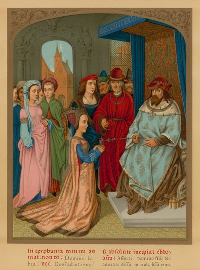 La reine de Saba devant Salomon - French School