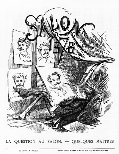 La Question au Salon - Des maîtres ? Salon de Paris de 1878 - French School