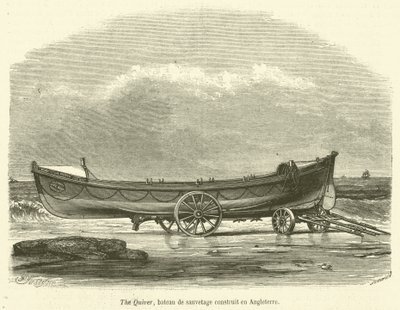 Le Quiver, bateau de sauvetage construit en Angleterre - French School
