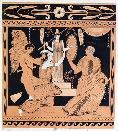 Le viol de Cassandre par Ajax, illustration d