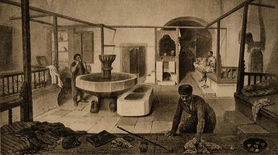 La salle de repos des bains tartares, publié par Auguste Bry - French School
