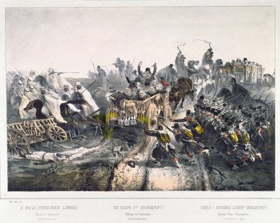 La Retraite des Français de Constantine le 24 novembre 1836 - French School