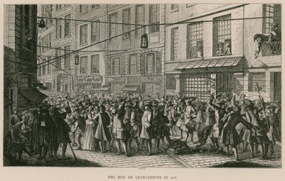 La rue de Quincampoix en 1718 - French School