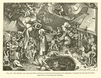 Le Sabbat : Saint Jacques le Majeur combattant les enchantements diaboliques d
