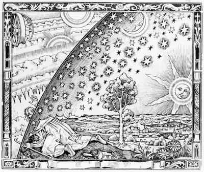 Le scientifique quittant le monde, dans le style de c.1520, de L