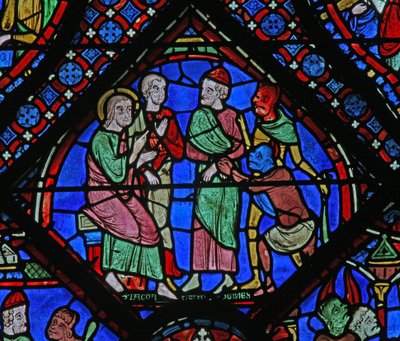 La fenêtre de Saint Jacques : avec Almongenes (Hermogines), Filetus et démons - French School