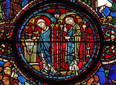 Saint Lubin : Communion : vin - à l