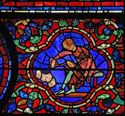 La fenêtre de Saint Martin : donateurs - cordonniers - French School