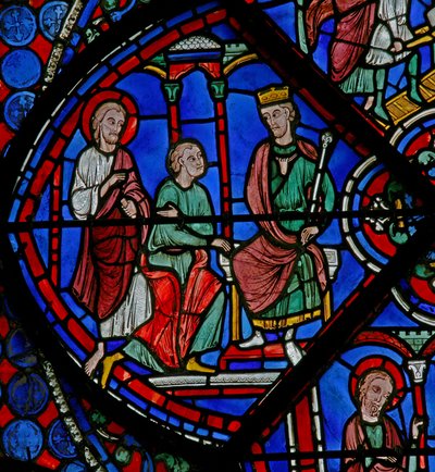 La fenêtre de Saint Thomas : il est présenté au roi - French School