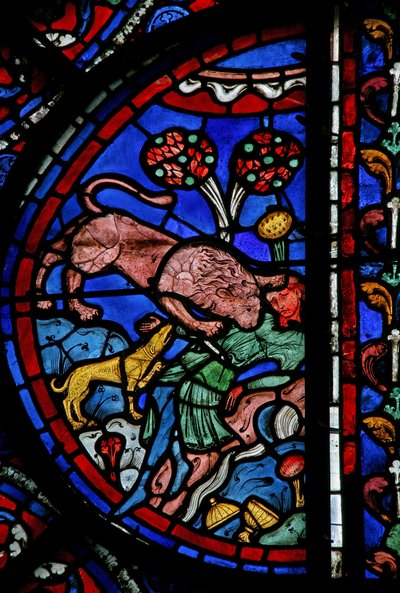 La fenêtre de Saint Thomas : le majordome est dévoré par des bêtes - French School