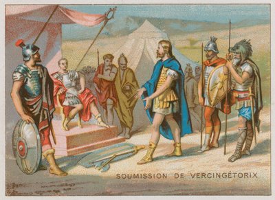 La soumission de Vercingétorix à César - French School