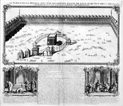 Le Temple de La Mecque, avec une description des cérémonies des musulmans - French School