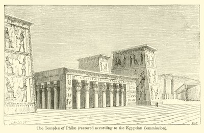 Les temples de Philae, restaurés selon la Commission égyptienne - French School