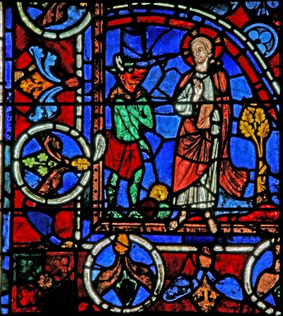 La tentation du Christ dans le désert - French School