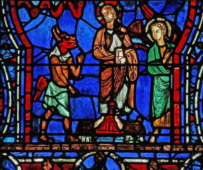 La Tentation du Christ sur le Temple - French School