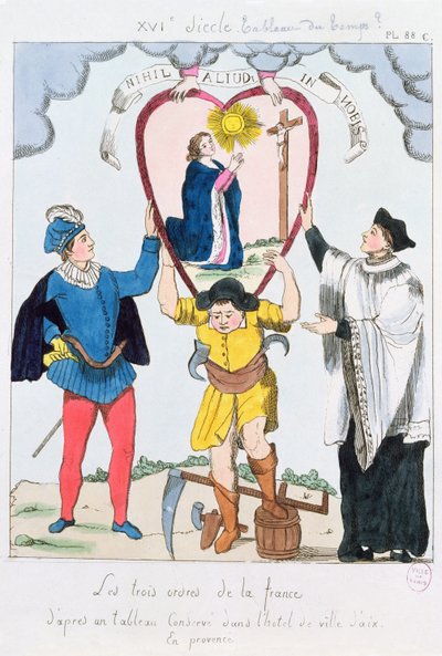 Les Trois Ordres de France, 1789 - French School
