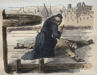 La torture de Jean Calas, illustration de Causes célèbres de tous les peuples..., par Armand Fouquier, 1858-67 - French School