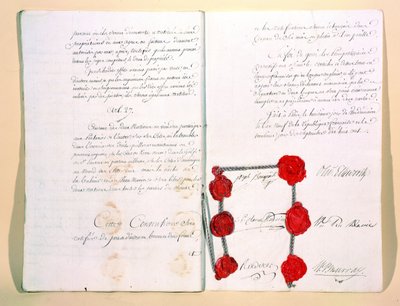 Le traité de Mortefontaine, 30 septembre 1800 - French School