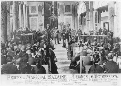 Le procès du maréchal Bazaine, Trianon, 6 octobre 1873 - French School