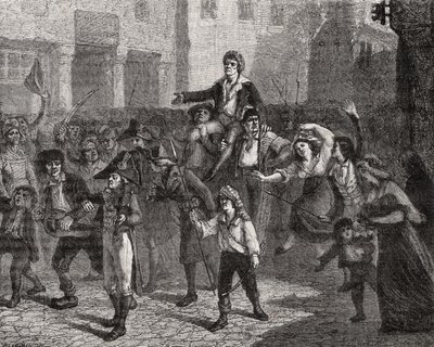 Le triomphe de Marat, 24 avril 1793, de 