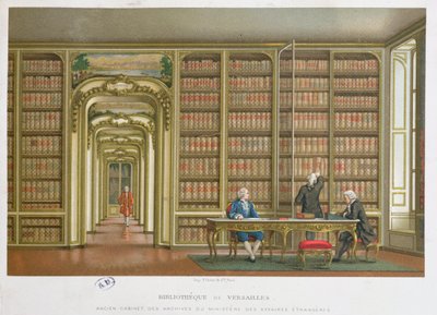 La bibliothèque de Vergennes au château de Versailles - French School