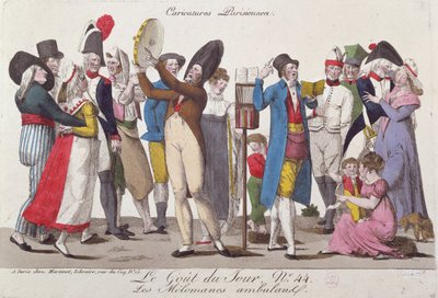 Les Musiciens errants, numéro 44 de la série Le Goût du Jour, début du 19e siècle - French School