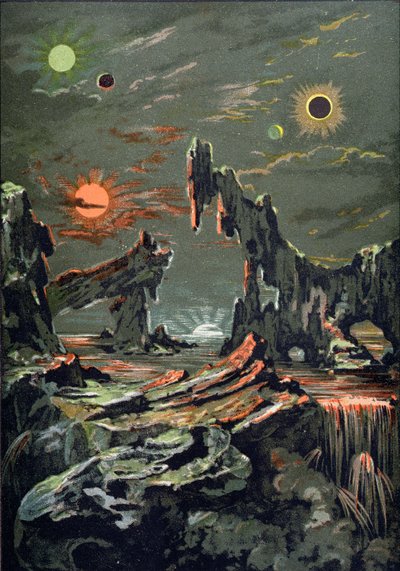 Le Monde des Quatre Lunes et Quatre Soleils, illustration de L