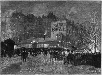 La fête annuelle de Montmartre et la Taverne du bagne à Paris, dans « Le Monde Illustré » - French School