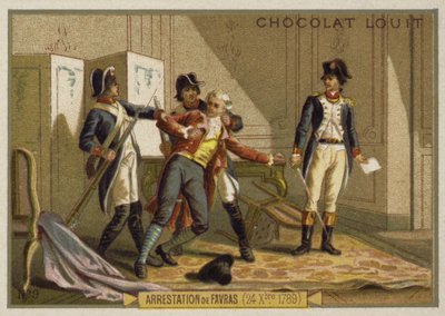 Arrestation du marquis de Favras, Révolution française, 24 décembre 1789 - French School