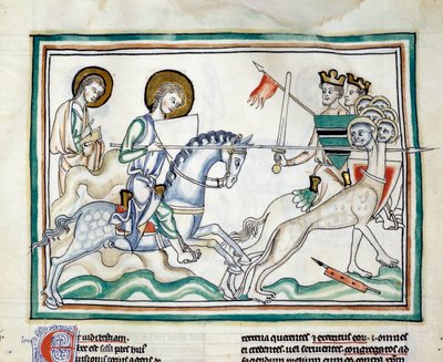 La bataille avec le dragon à sept têtes - French School
