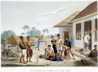 Le bazar de Coupang, île de Timor - French School
