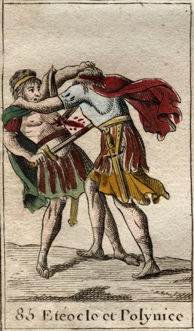 Les frères Étéocle et Polynice, fils d