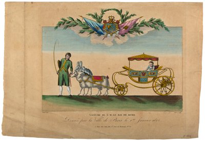 Le Carrosse du Roi de Rome, offert par la ville de Paris - French School