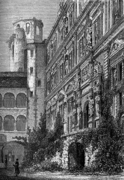 Le château de Heidelberg en Allemagne, abritant l