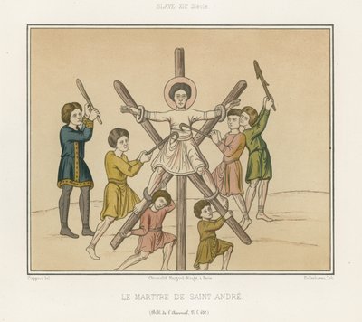 La crucifixion de Saint André - French School