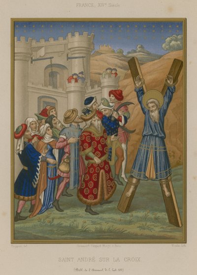 La crucifixion de Saint André - French School